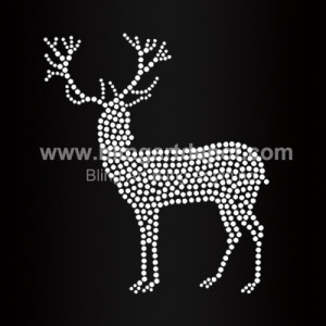 Rhinestone Deer Iron On Heat Transfers